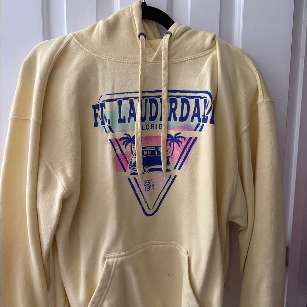 Ft. Lauderdale Graphic Hoodie - Cream